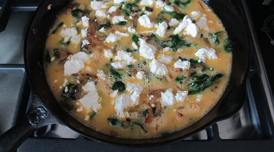 Spinach and goat cheese frittata-07
