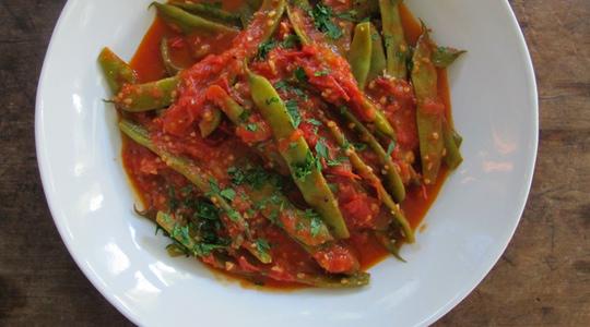 Stewy green beans and tomatoes-13