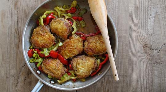 Tangy  spicy chicken with peppers-14