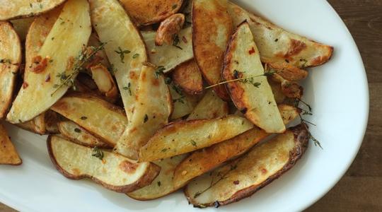 Steak fries with garlic and thyme-05