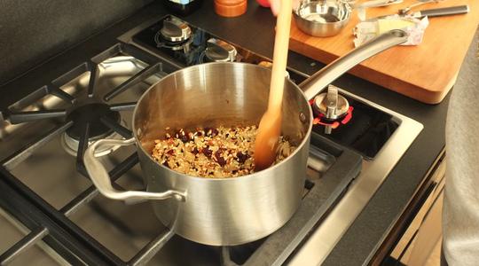 Wild rice with dried cranberries and pecans-08