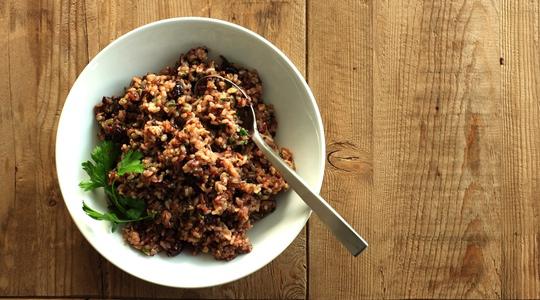 Wild rice with dried cranberries and pecans-13