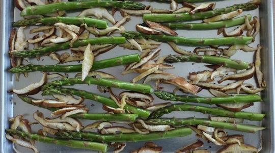 Roasted asparagus and shitake-07